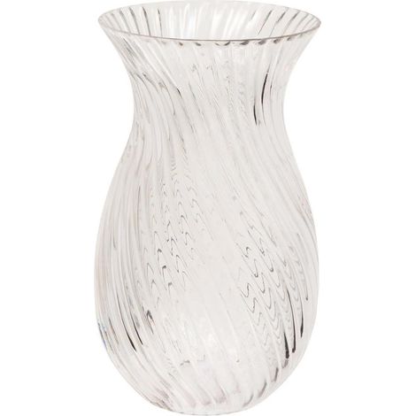 Vase Design en Verre "Manel" 29cm Transparent (1/2)