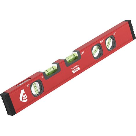 Outil de mesure du niveau de carrelage 40cm, règle de nivellement multifonctionnelle précise en alliage d'aluminium à 5 Angles