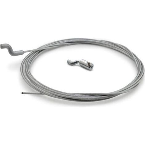 Câble de Gaz Souple Ø1.5 mm avec Embout Z et Serre-câble en Z Longueur 2.5m Accélérateur Carburateur Poignée Réparation pour Tondeuse Débroussailleuse Motoculteur Jardin (1 câble) (1/4)