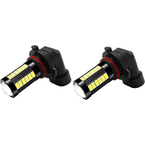 Juego de 2 faros antiniebla para coche, H8/H11, 6500K, 1400 lúmenes, LED, IP67, blanco (1/5)
