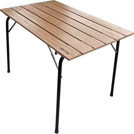 Table Pliante terrasse de Camping en Plein air en Okumè Naturel 100x60x72 cm 280 (1/5)