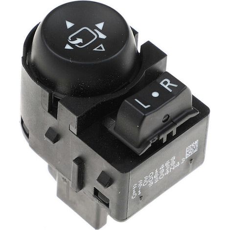 Bouton de commande noir pour rétroviseur électrique, compatible avec Opel 23301469 (1/4)