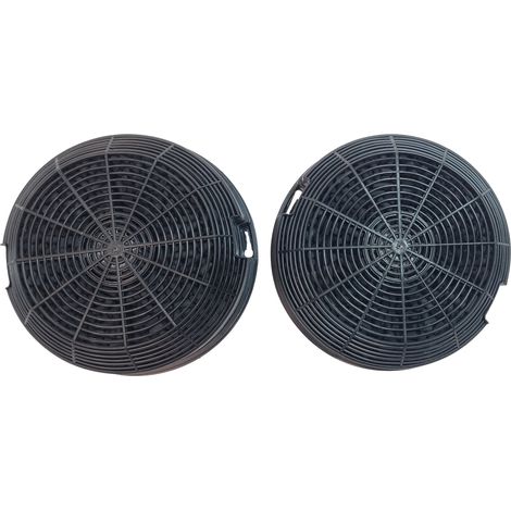 Ersatzteil - Lot de 2 filtres charbon type -  - FAURE, WHIRLPOOL, ELECTROLUX, ESSENTIEL B, LADEN, IGNIS, ARISTON HOTPOINT, BAUKNECHT, PRIVILEG, INDESIT, ELICA, INTEGRA, JUNO, ZANUSSI, TURBOAIR, AEG, I