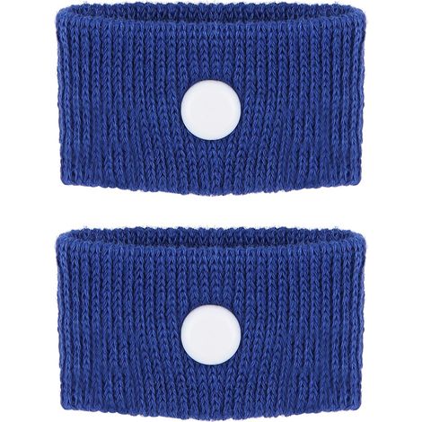 paire de bracelets anti-nausées et anti-mal des transports pour les voyages en avion et en bus (bleu) (1/4)