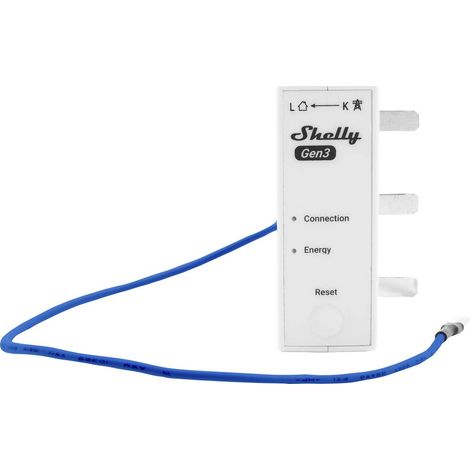 Shelly 3EM 63A Contatore di energia WiFi Bianco (1/5)