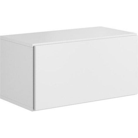 Mueble TV Corbele 102, Blanco, Número de puertas: 1, Número de cajones: 0, 75x38x39cm