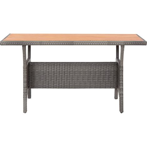 Maison Exclusive - Gartentisch Grau 120x70x66 cm Akazie Massivhol