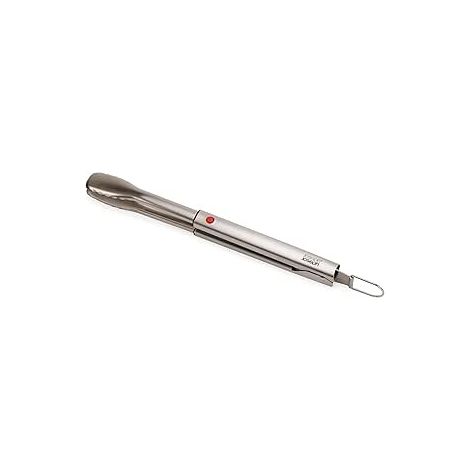 Joseph Joseph GrillOut™ Tongs, con manico allungabile, design in acciaio inox, ideale per il barbecue, presa precisa, staccabile per una facile pulizia, gancio per appendere - acciaio inox