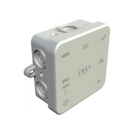 OBO Bettermann Caja de derivación de cables 75x75x36 Polietileno blanco puro RAL 9010, 2000075