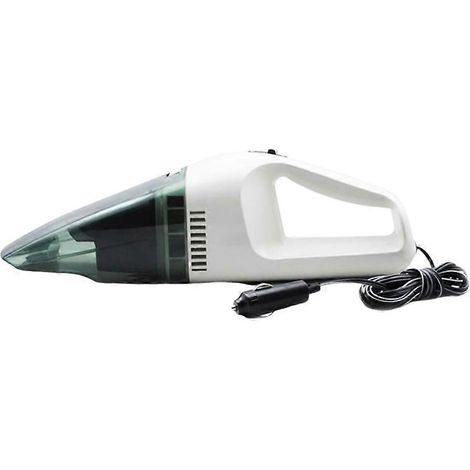 Aspirateur à poussière portable 60 W en ABS, grand format, utilisable sur surfaces sèches et humides, idéal pour la voiture (blanc).-339cm-White
