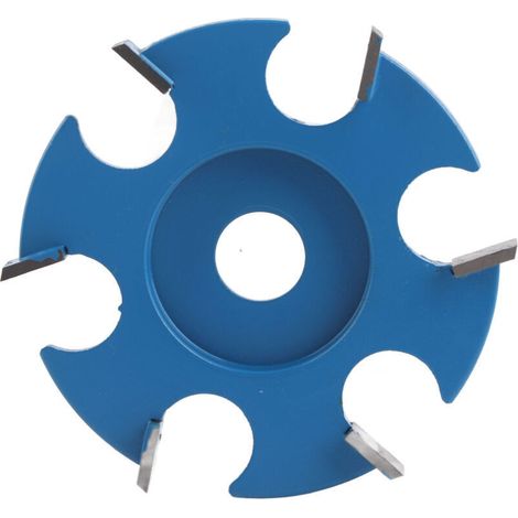 Fraise 6 dents en acier carbone pour meuleuse d'angle, disque de sculpture et outil à rainurer pour bois. (1/5)