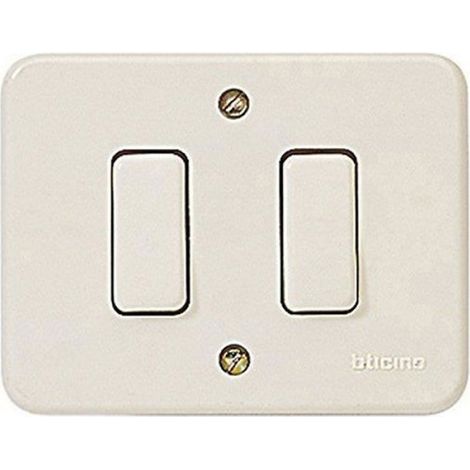 bticino 1201N, 6 A, Ivoire, 89 mm, 89 mm