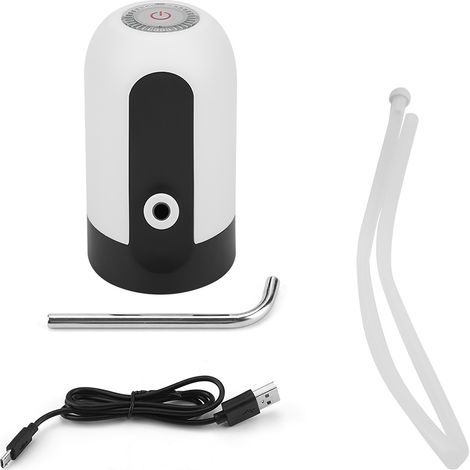 Pompe à eau rechargeable USB avec LED, portable pour bureau et maison (Blanc) (1/5)
