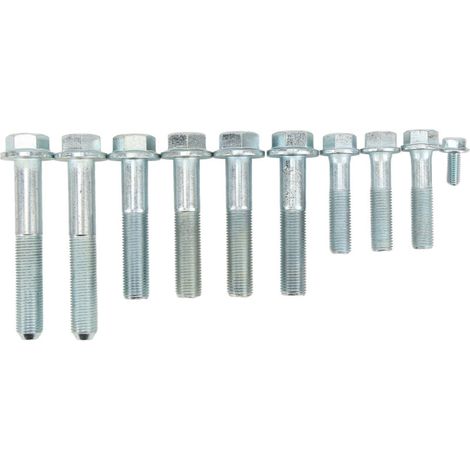 10-piece K-series transmission bolt kit for bell housing, starter housing, and oil pan replacement bolts for Acura K20 and K24 engines (1/5)