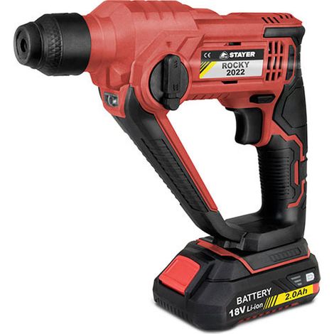 STAYER ROCKY L20 Tassellatore a Batteria Martello Rotativo 1,1 J  2 Ah