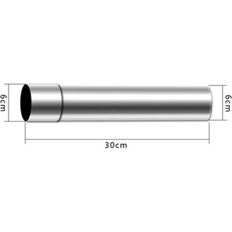 Tuyau de cheminée en acier inoxydable pour poêle à bois d'extérieur, conduit d'évacuation pour cheminée de tente de camping, tuyau d'évacuation pour chauffe-eau à gaz, réchauds de cuisine portables (1/5)