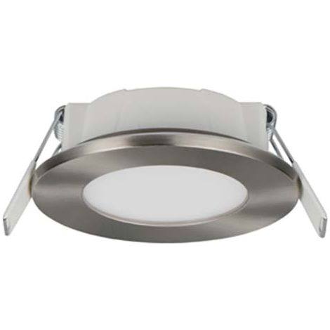 LED Einbauleuchte Deckenlampe Einbauspot Nickel Dimmbar Farbwahl H 2,9 cm