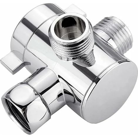 1 vanne inverseuse de douche, séparateur d'eau multifonctionnel à 3 voies G1/2 po (1/5)