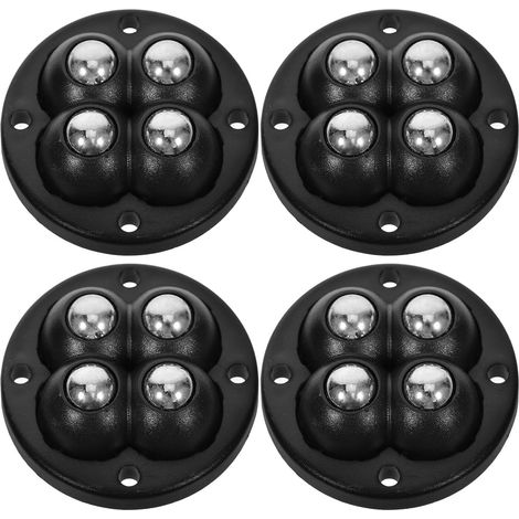 Adhesive Double Ball Bearing Wheels 4 Pieces Wear Resistant