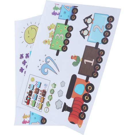 Autocollants muraux animaux amovibles pour chambre d'enfant, salon et décoration intérieure ludique (1/5)