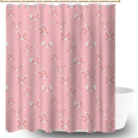 Rideau de douche en polyester 180x180 Élégant bâche de douche pour rafraîchir sa salle de bain (1/5)