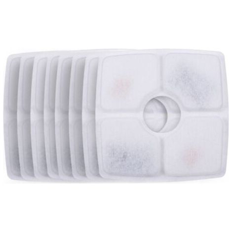 Filtre Fontaine À Eau pour Chat x8 - Remplacement avec Action Double Résine et Charbon Actif (1/5)