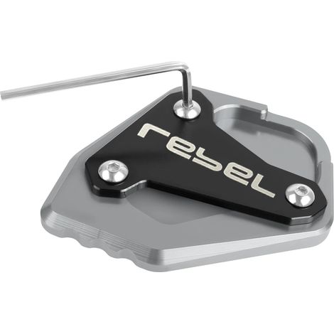 (Titane) Compatible avec HONDA REBEL CMX1100 CM1100 CMX 1100 2020-2022 Moto - Extension de béquille latérale CNC - Support/Plaque agrandissante maxpower (1/3)