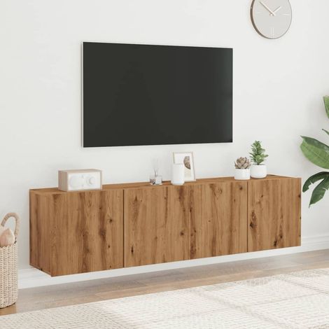 Muebles de TV de pared 2 unidades roble artisian 80x30x41 cm vidaXL