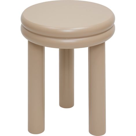 Table d'appoint Plump ronde D.40cm beige - Atmosphera créateur d'intérieur (1/3)