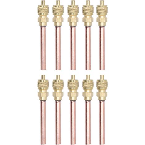 Jeffergarden Cryfokt Valve de Service de Plomberie 10 Pièces Valve de Recharge Facile à Installer pour la Réparation de la Climatisation Domestique