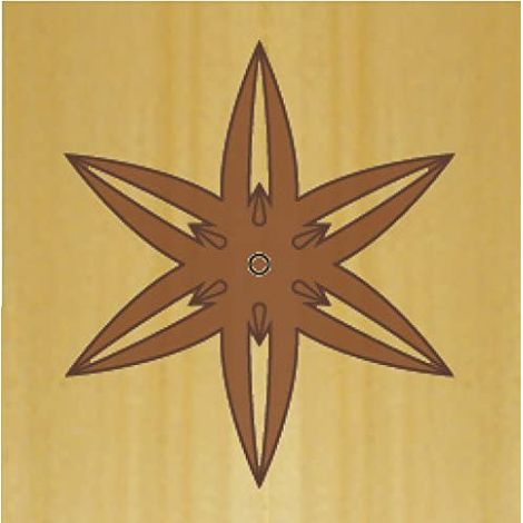 RCS-702 SCHNITZSCHABLONE - ROSETTEN 2 & 6 (B)
