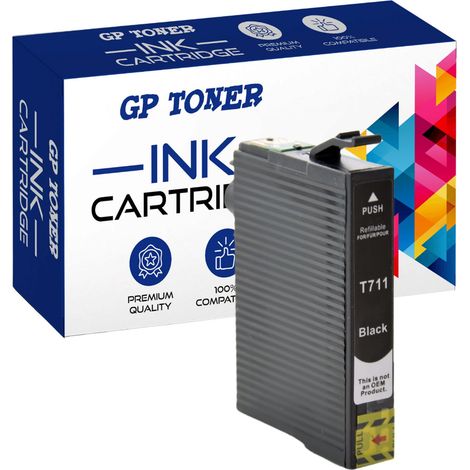 Epson GP-E711BK schwarze - kompatible Tinte (1/5)
