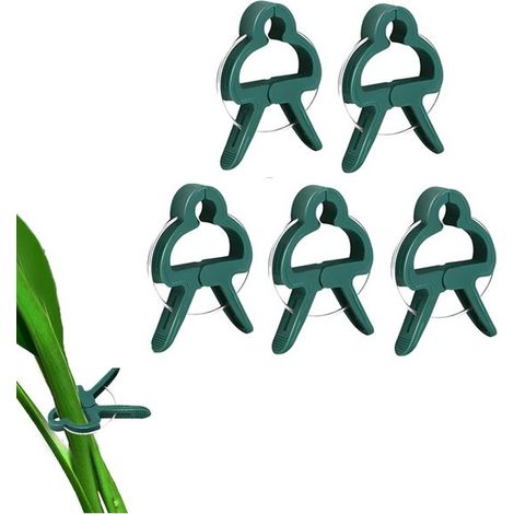 5 teiliges Set Pflanzenstützen aus Kunststoff Gartenclips aus Kunststoff Pflanzenständer aus Kunststoff Tomatenstützen Blumenclips Kletterpflanze (1/5)