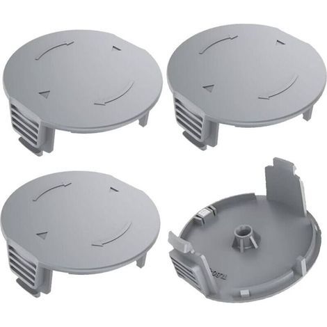 Satz mit 4 Spulenabdeckungen für Bosch Universal GrassCut 18, 18V-26, 18-230 Rasentrimmer, Teilenummer 1600A01R5J (1/5)