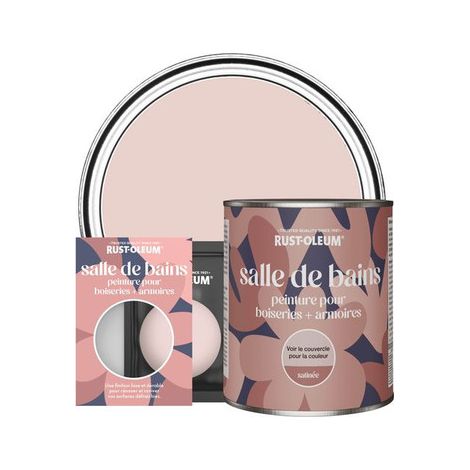 Peinture pour Boiseries & Armoires de Salle de Bains, Finition Satinée - Champagne Rosé (1/2)