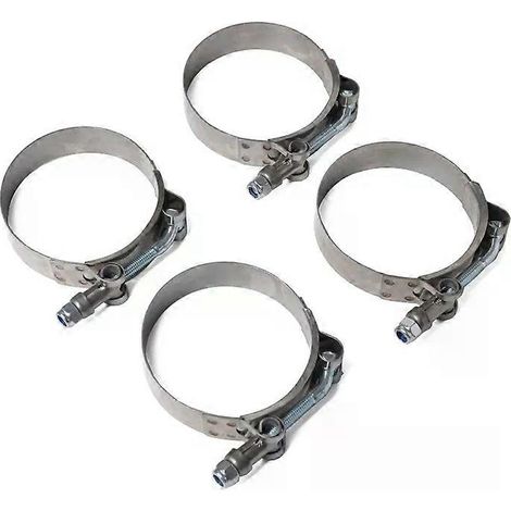 Colliers de serrage en acier inoxydable à boulon en T - Lot de 4, diamètre 57-65 mm (1/5)
