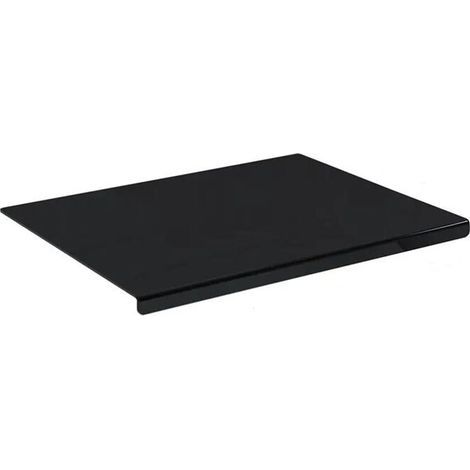Planche à Découper en Acrylique Noir avec Rebord, Taille 17,7 X 13,7 Pouces, Anti-Rayures, Cuisine, Planche à Découper pour Cuisine