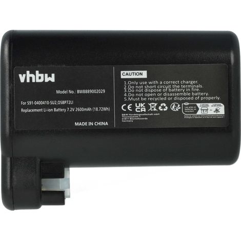 vhbw Battery compatible with AEG RX9-1-SGM, RX9-1-IBM, RX9-2-4STN, RX9-2-4ANM, RX9, RX8-1-4WN Home Cleaner (2600 mAh, 7.2 V, Li-Ion)
