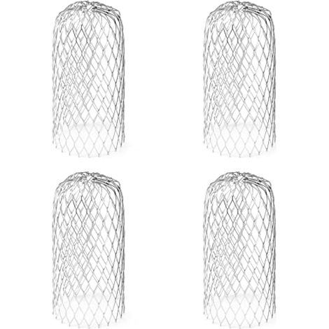 Set of 4 Aluminum Gutter Filters, Expandable Gutter Filters, for Filtering Leaves, Branches, Fruits, Moss, Mud, 8  15cm (1/5)