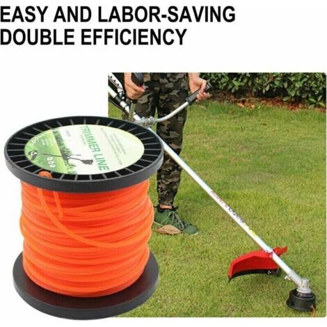 NALOOKAMIC Fil de rechange universel de diam��tre 2,7 mm et longueur 50 m pour d��broussailleuses, compatible avec la plupart des t��tes de d��broussailleuse standard.