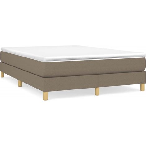 Maison Exclusive - Struttura Letto a Rete a Molle Tortora 140x190 cm in Tessuto