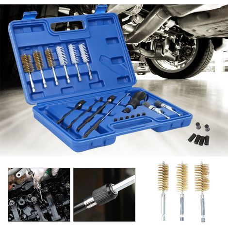SWANEW 19TLG UGELLI DI INIEZIONE SEDE TOOL Set di spazzole in nylon Iniettore Sede Iniettore (1/5)