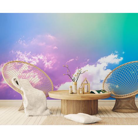 Papier peint Ciel – Nuages arc-en-ciel - 150 x 250 cm (1/2)