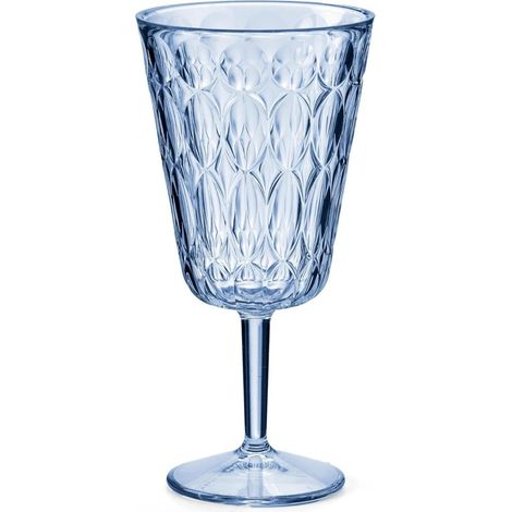 GUZZINI Calice "Vanity" 330 Ml in Cristallo Acrilico Blu – Bicchiere Elegante e Resistente per Tavola (1/2)