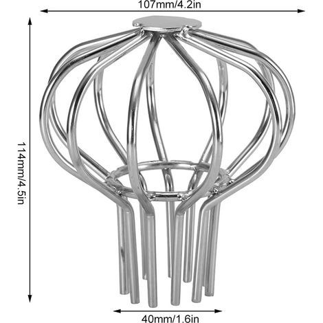 Dachrinnenfilter, Edelstahl-Dachrinnenschutz, Ablaufrohr, Fallrohrschutz, Laubablauf für Dach, Balkon, Hof, Garten (50-mm-Rohr) (1/4)