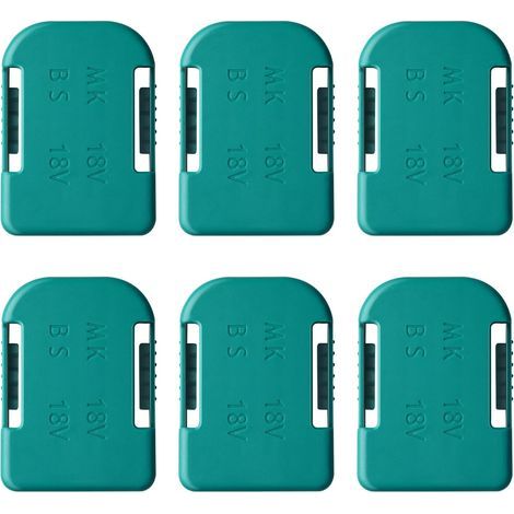 Set of 6 battery holders compatible with Makita 18V tools, compatible with Makita/Bosch 18V devices, wall mount for BL1860, BL1850, BL1840, BL1830, BL1820, BL1815N batteries (1/5)