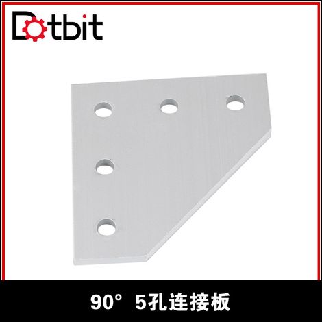 Profilé en aluminium à joint à 90 degrés haute résistance Openbuilds T46060 mm, filetage M5, compatible avec les rainures en V (1/4)