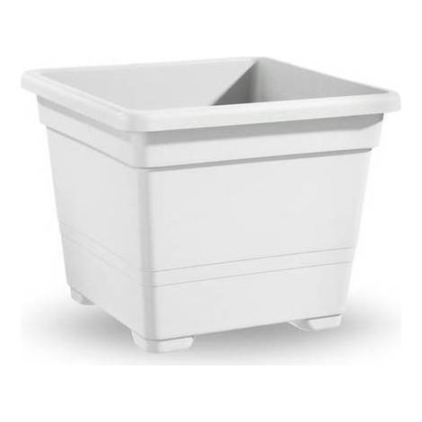 VASO QUADRATO CM.45 BIANCO