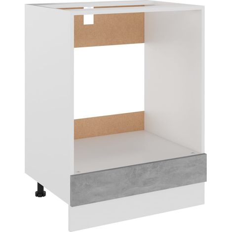 Armoire de cuisine Gris béton 60x46x81,5 cm (1/5)