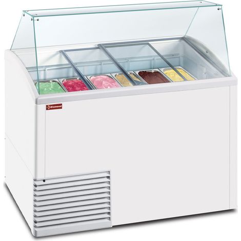Comptoir présentoir réfrigéré glaces 10 bacs - Diamond